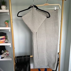 Reformation Woven Knit Two Piece Set